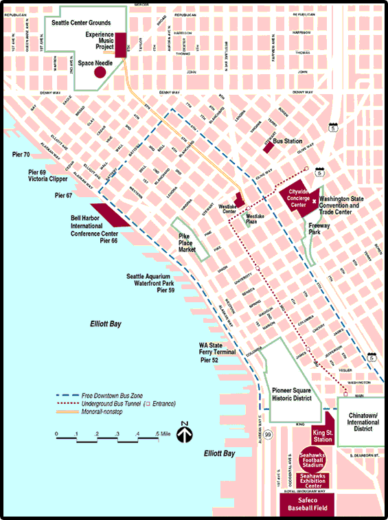 Maps of Seattle, Washington